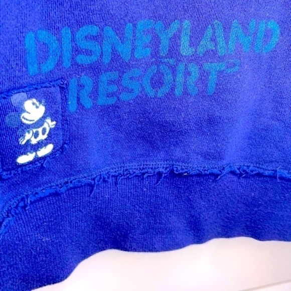 DISNEY | Women’s Navy Blue MICKEY MOUSE Full Zip Hooded Sweatshirt Size Medium - Picture 7 of 9